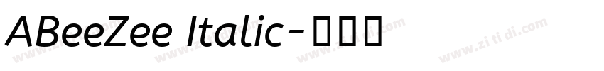 ABeeZee Italic字体转换